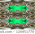Computer generated abstract colorful fractal artwork 120451770