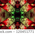 Computer generated abstract colorful fractal artwork 120451771