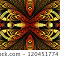 Computer generated abstract colorful fractal artwork 120451774