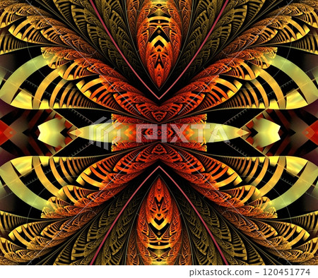Computer generated abstract colorful fractal artwork 120451774