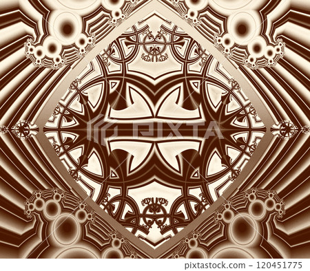 Computer generated abstract colorful fractal artwork 120451775