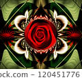 Computer generated abstract colorful fractal artwork 120451776