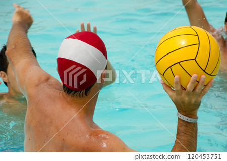 People are playing water polo People are playing water polo 120453751
