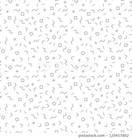 Vector mosaic seamless pattern with geometric shapes. 120453802