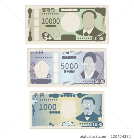新版紙幣一套(10,000日圓、5,000日圓、1,000日圓) 新版紙幣一套(10,000日圓、5,000日圓、1,000日圓) 120454223