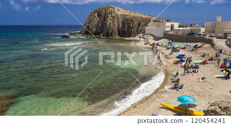 Beach of La Isleta del Moro, Cabo de Gata-Nijar Natural Park, Spain 120454241