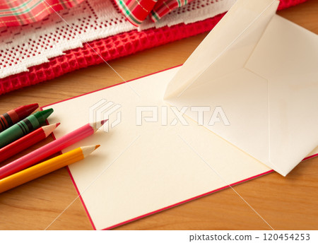 Write a greeting card Seasonal news Message card 120454253
