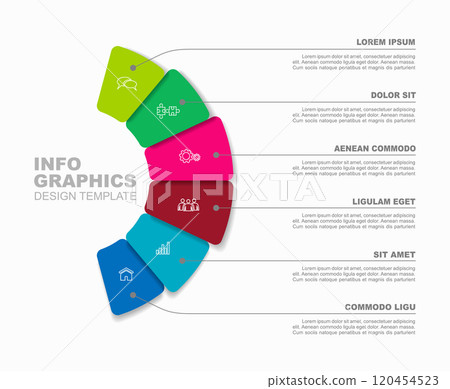 Infographic design template with place for your data. Vector illustration. Infographic design template with place for your data. Vector illustration. 120454523