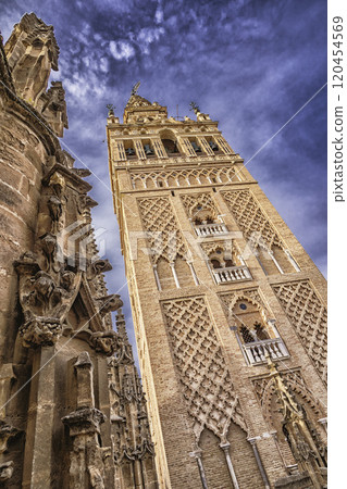 Giralda Tower and Seville Cathedral, Spain Giralda Tower and Seville Cathedral, Spain 120454569