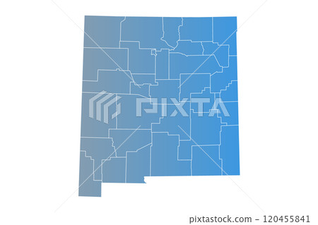 New Mexico administrative map. counties map of New Mexico, blank Map, empty map of New Mexico New Mexico administrative map. counties map of New Mexico, blank Map, empty map of New Mexico 120455841