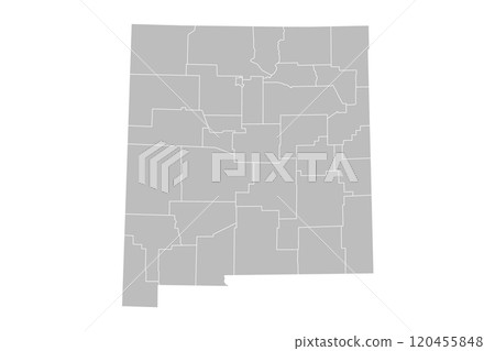 New Mexico administrative map. counties map of New Mexico, blank Map, empty map of New Mexico 120455848