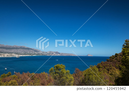 landscape view of the natural sea bay landscape view of the natural sea bay 120455942