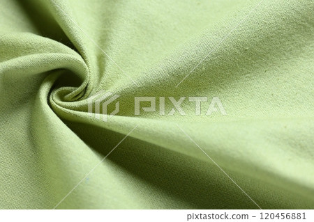 light green color texture of fabric textile, abstract image for fashion cloth design background 120456881