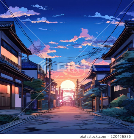 the AI Image Generator, contury-side of japan scenery 120456886