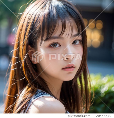 年輕的女士的肖像 120458679