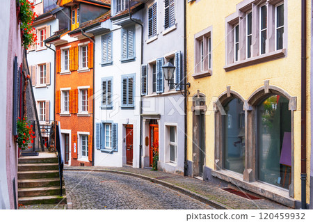 Laufenberg, Switzerland Cobblesstone Streets Laufenberg, Switzerland Cobblesstone Streets 120459932
