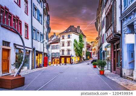 Basel, Switzerland in the Old Town 120459934