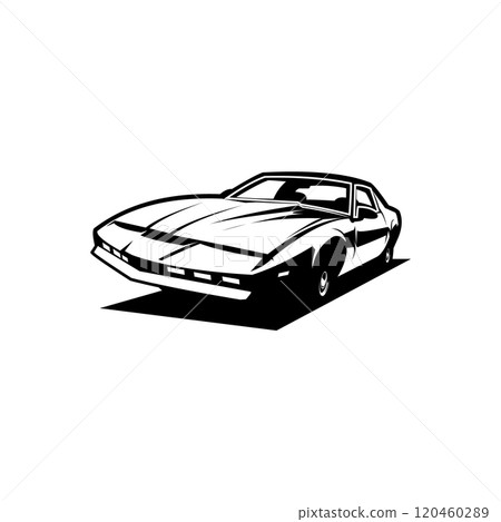 All Knight Rider car vector black and white backgrounds. premium simple design. best for logo, badge, emblem, icon, sticker design. available in eps 10 All Knight Rider car vector black and white backgrounds. premium simple design. best for logo, badge, emblem, icon, sticker design. available in eps 10 120460289