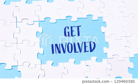 A puzzle with the word Get Involved written in the middle A puzzle with the word Get Involved written in the middle 120460380