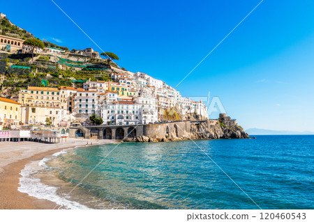 Atrani, Italy along the Beautiful Amalfi Coast 120460543