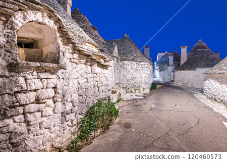 Alberobello, Italy with Trulli Houses 120460573