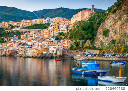 Scilla, Italy Waterfront at Dawn Scilla, Italy Waterfront at Dawn 120460588