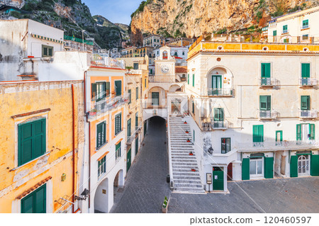 Atrani, Italy Town View in the Amalfi Coast 120460597
