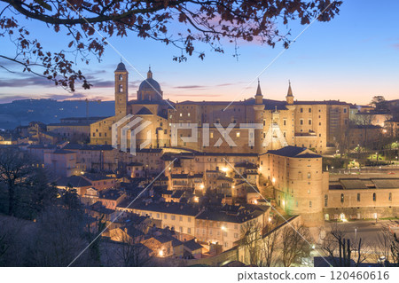 Urbino, Italy Medieval Walled City in the Marche Urbino, Italy Medieval Walled City in the Marche 120460616