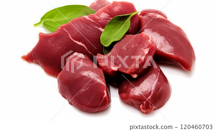 Liver delicacy, smooth slices of goose liver Liver delicacy, smooth slices of goose liver 120460703