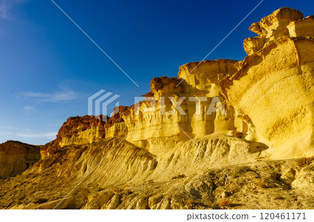 Rock formations Bolnuevo, Spain 120461171