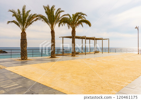 Isla Plana town beach in Spain Isla Plana town beach in Spain 120461175