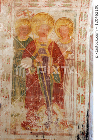 Fresco paintings in the old church Fresco paintings in the old church 120462100