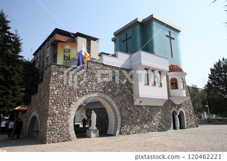 The memorial house of Mother Teresa in Skopje, Macedonia 120462221