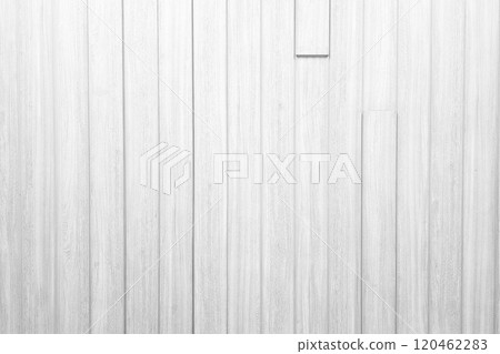 White Wooden Wall Texture for Background. 120462283