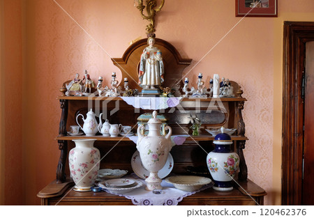 Statue of the Infant of Prague in the Rectory of Saint Francis Xavier in Vugrovec, Croatia Statue of the Infant of Prague in the Rectory of Saint Francis Xavier in Vugrovec, Croatia 120462376