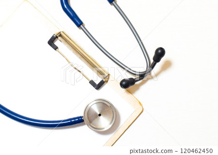 Binder and stethoscope Binder and stethoscope 120462450