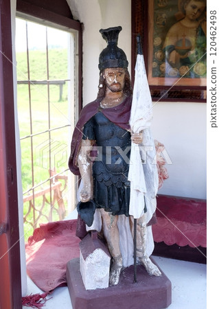 St. Florian patron of firefighters in the chapel in the village Stitar, Croatia 120462498