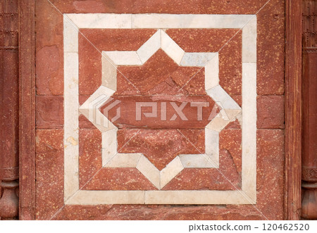 Architecture detail inside the Humayun's Tomb, built by Hamida Banu Begun in 1565-72, Delhi, India 120462520