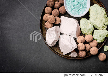 Edible clay or edible calcium chalk 120462875