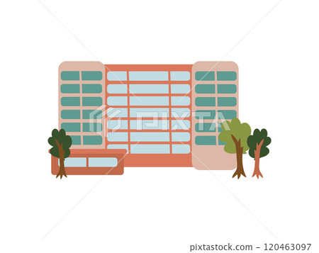 City Public Building, Urban Architecture Design Element Vector Illustration City Public Building, Urban Architecture Design Element Vector Illustration 120463097