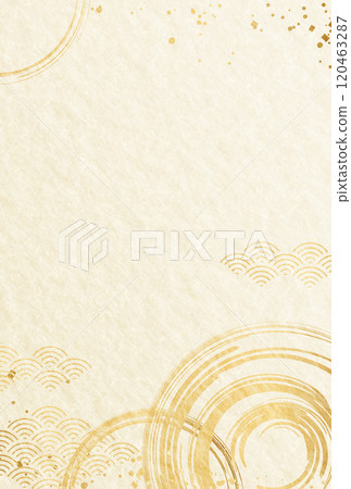 2025 Vertical New Year's Card Japanese paper background Gold, luxury, New Year, New Year's card 2025 Vertical New Year's Card Japanese paper background Gold, luxury, New Year, New Year's card 120463287
