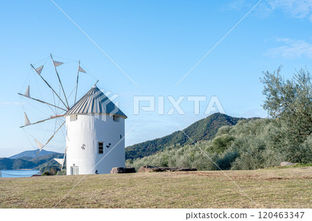 Greek windmill of Shodoshima Olive Park 120463347