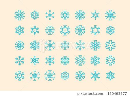 Set of cute snowflake icons on isolated background New Year ornament Symbols for mobile apps and website design. Flat snowflake icons, silhouette. Set of cute snowflake icons on isolated background New Year ornament Symbols for mobile apps and website design. Flat snowflake icons, silhouette. 120463377