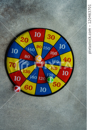 Bright color safe dartboard 120463701