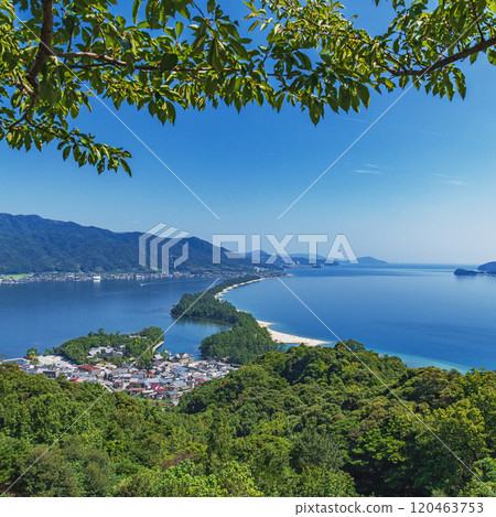 日本三景 天橋立 從文殊山（南側）眺望 120463753