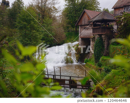 Travel to Village of Rastoke near Slunj in Croatia 120464646