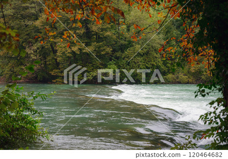 Travel to Village of Rastoke near Slunj in Croatia 120464682