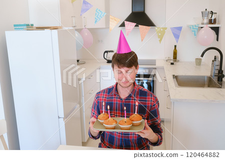 Happy Birthday at Home concept. Happy Birthday at Home concept. 120464882