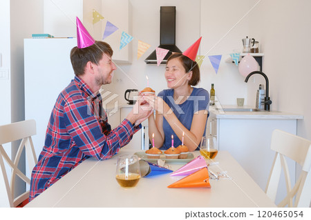 Happy Birthday at Home concept. 120465054