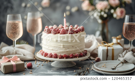 Happy birthday cake 120465357